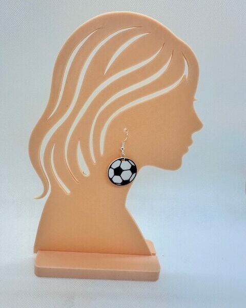 Boucles d'oreilles "ballon de foot"