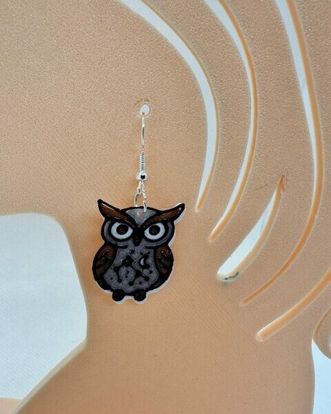 Boucles d'oreilles "hibou"
