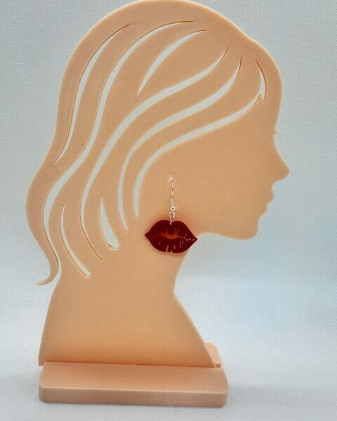Boucles d'oreilles "bouche"