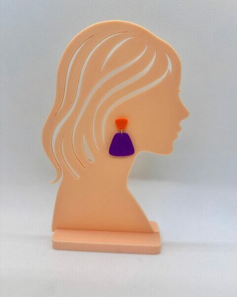 Boucles d’oreilles clou géométriques