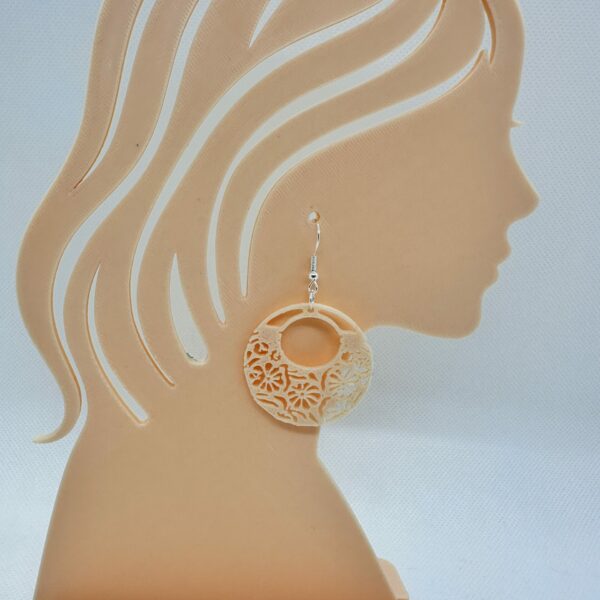 Boucles d’oreilles Lune Fleurie