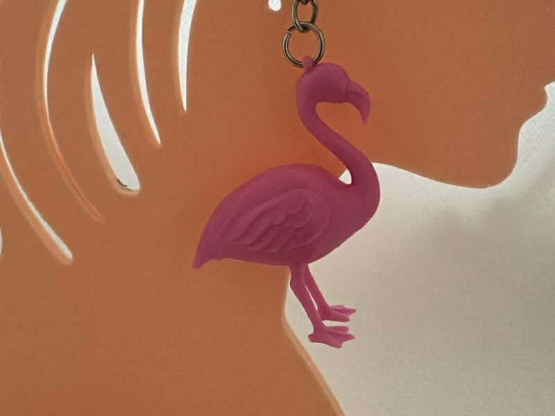 Porte-clé Flamant Rose