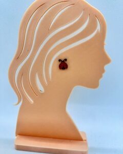 Boucles d’oreilles clou coccinelles