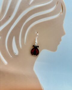 Boucles d'oreilles coccinelles