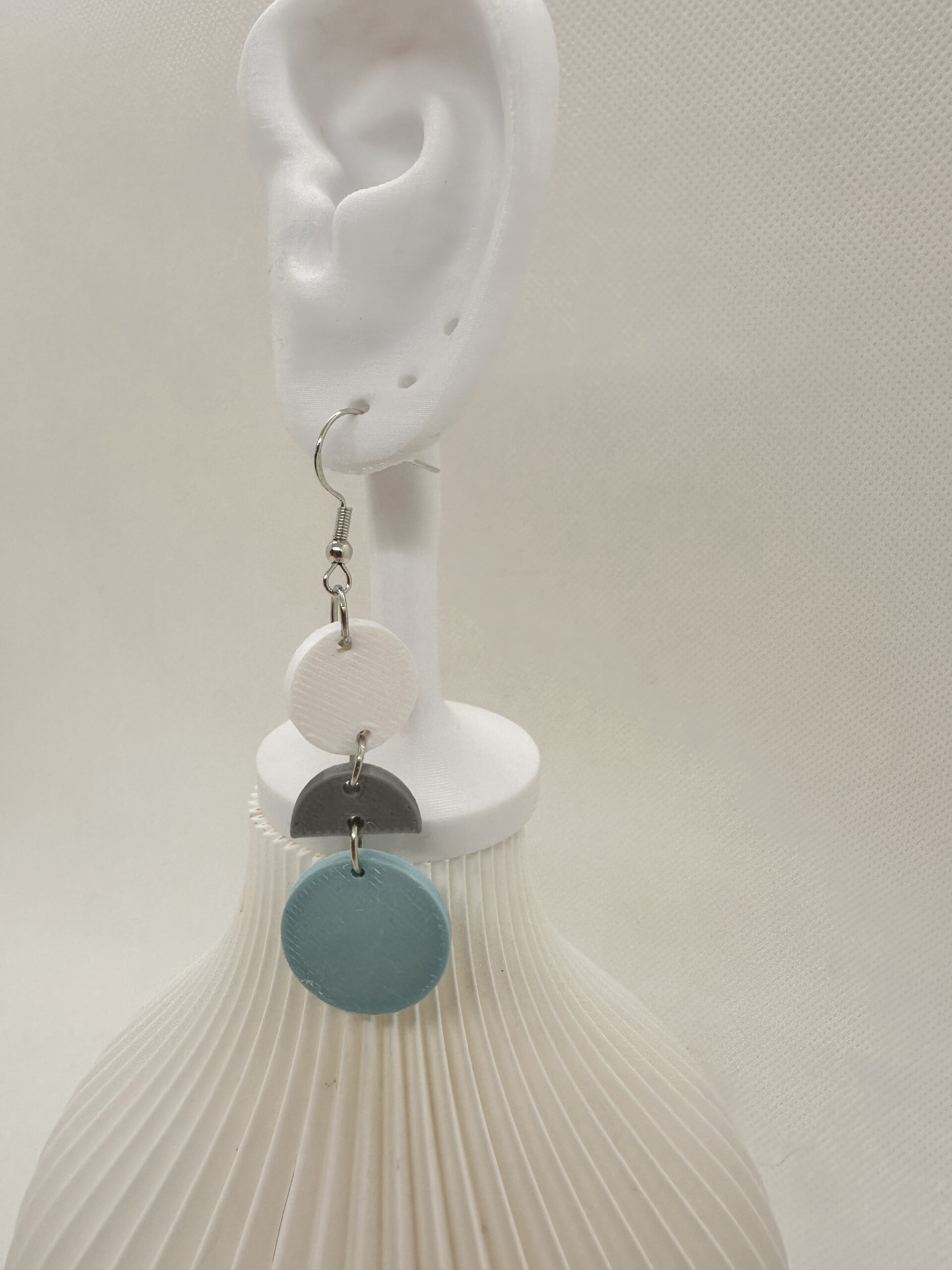 Boucles d'oreilles géométriques arrondies